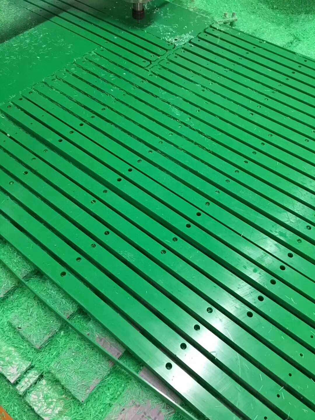 Green HDPE matting strips