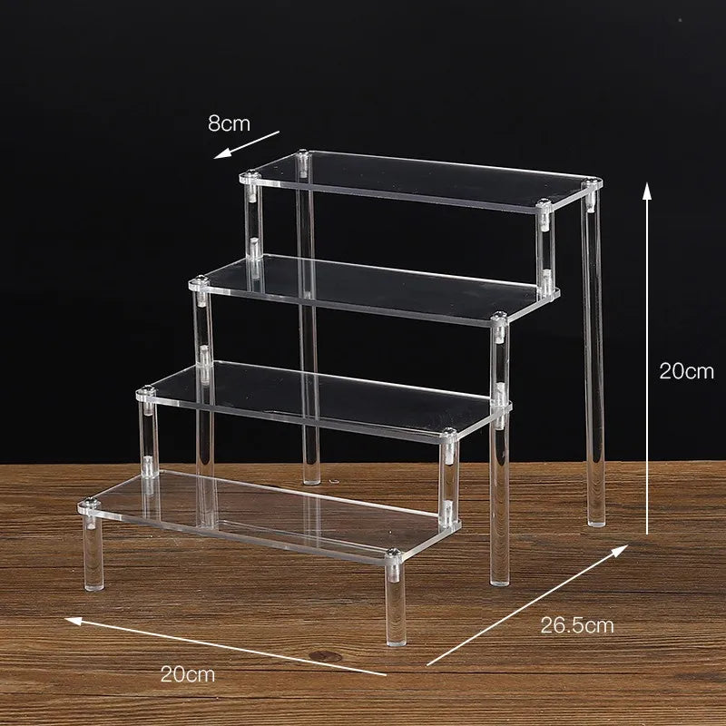 the size of clear acrylic display stand