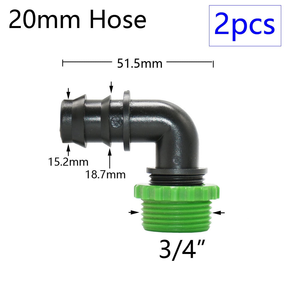 1 Inch Thread to Barb PE Hose Connector