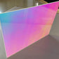 Vibrant Iridescent Colors of Laser Plexiglass Rainbow Board Acrylic