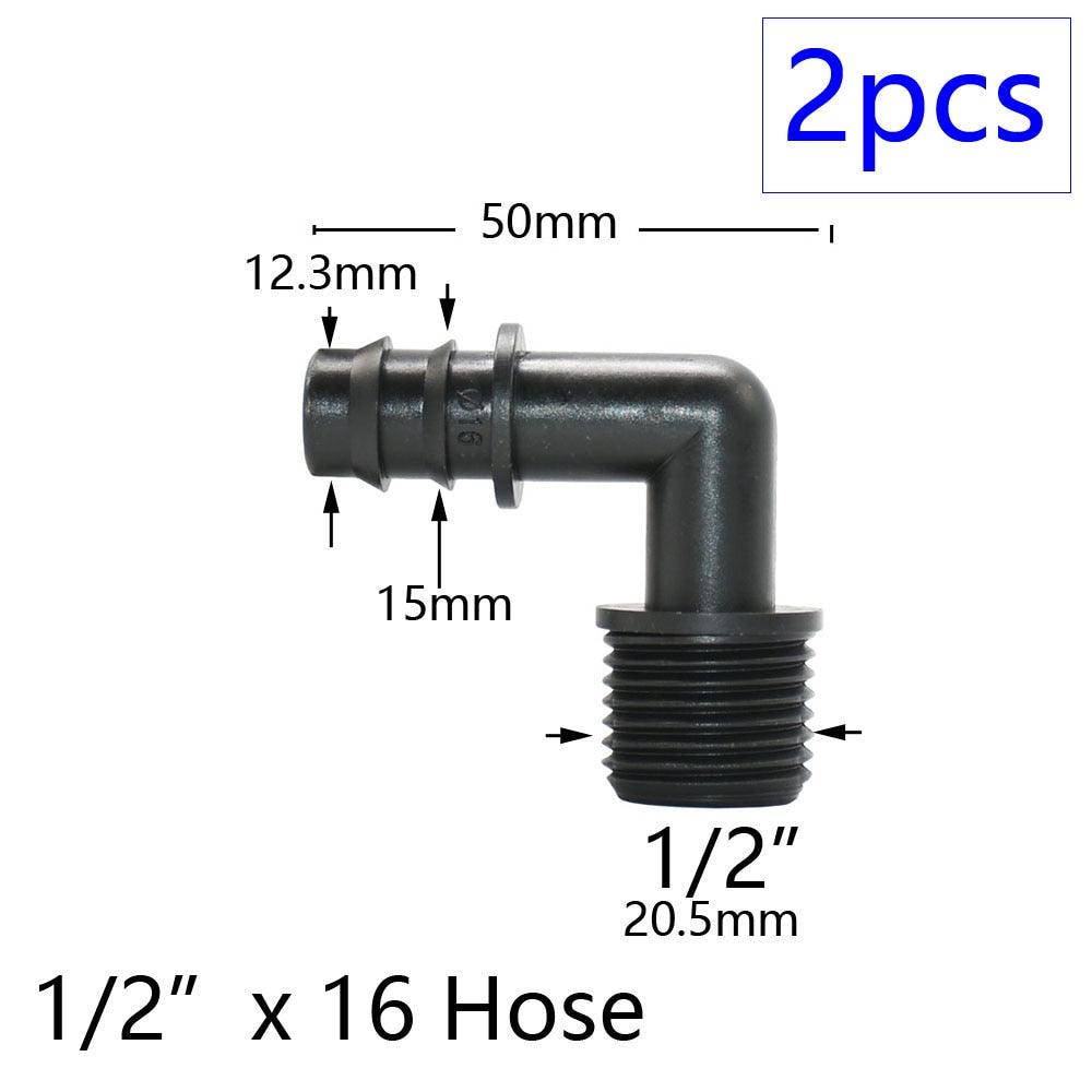 1 Inch Thread to Barb PE Hose Connector