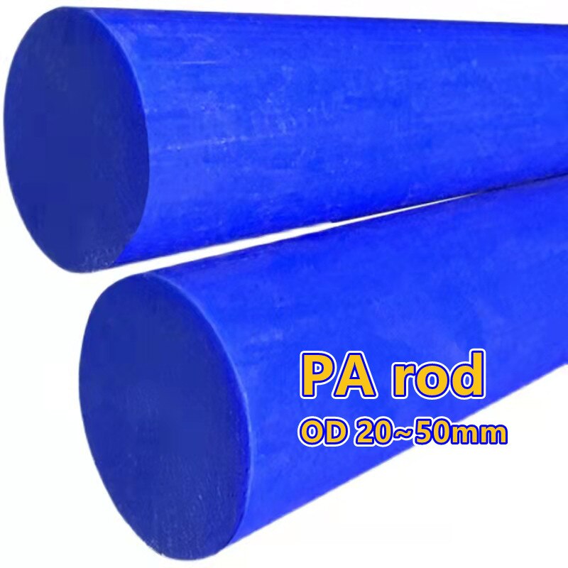 Close-up of Blue PA Nylon Rod