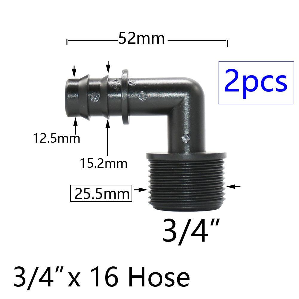 1 Inch Thread to Barb PE Hose Connector