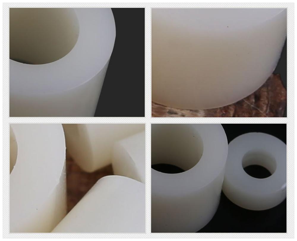 White nylon spacers in use for insulation and electrical purposes