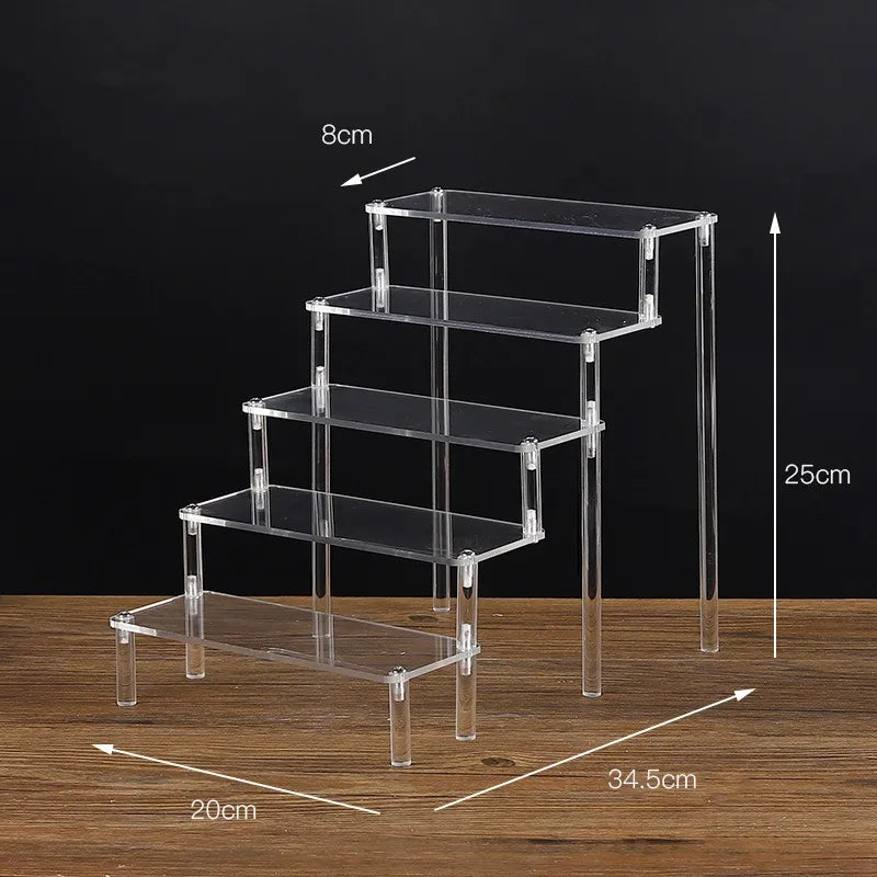 the size of clear acrylic display stand