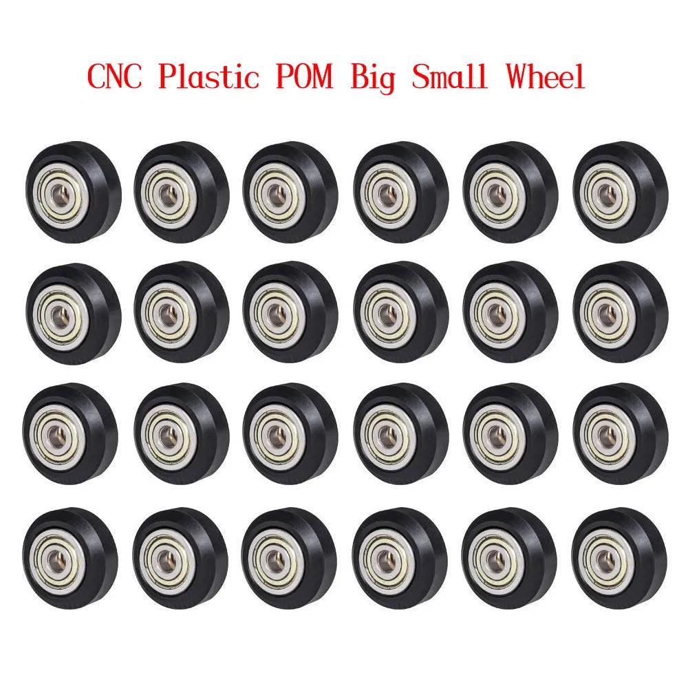 CNC plastic POM big small wheel