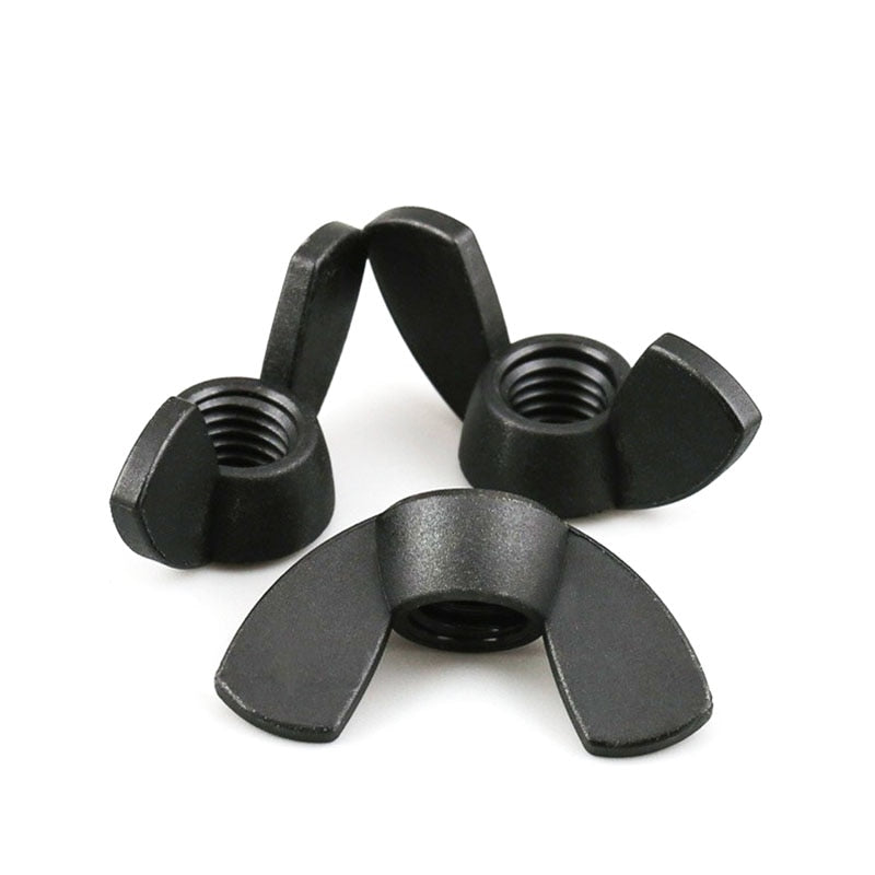black Nylon Plastic wing nuts