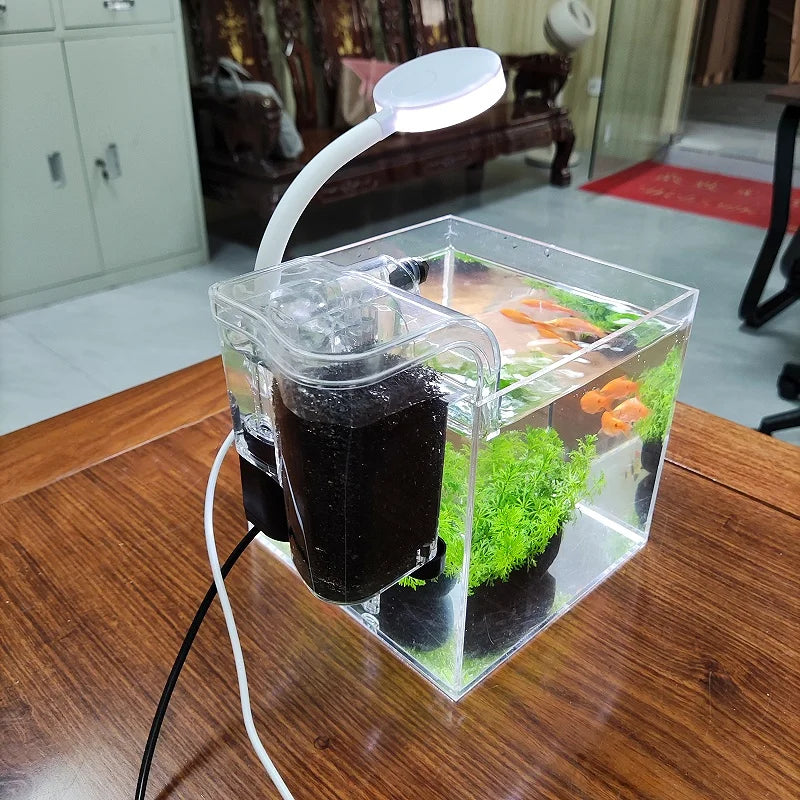 mini aquatic pet tank for desk