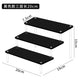 3 tier black acrylic display stand for makeup