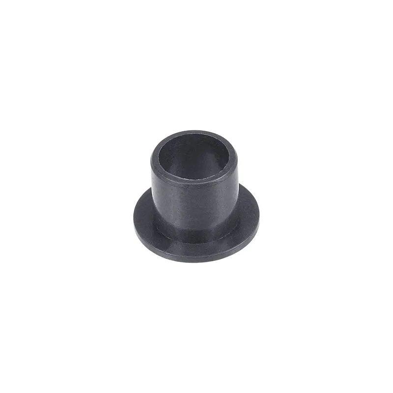 Black POM flanged sleeve bearing with cross-section