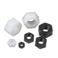 black plastic hex nut