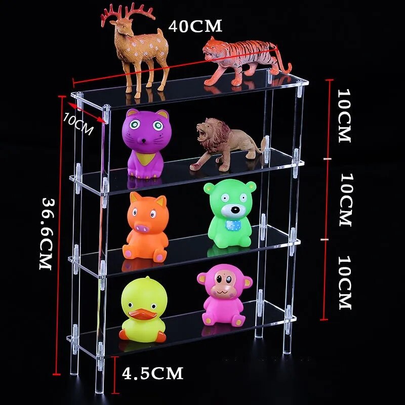 the size of clear acrylic display stand