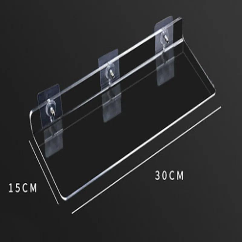  Acrylic floating shelf with a variety of sizes