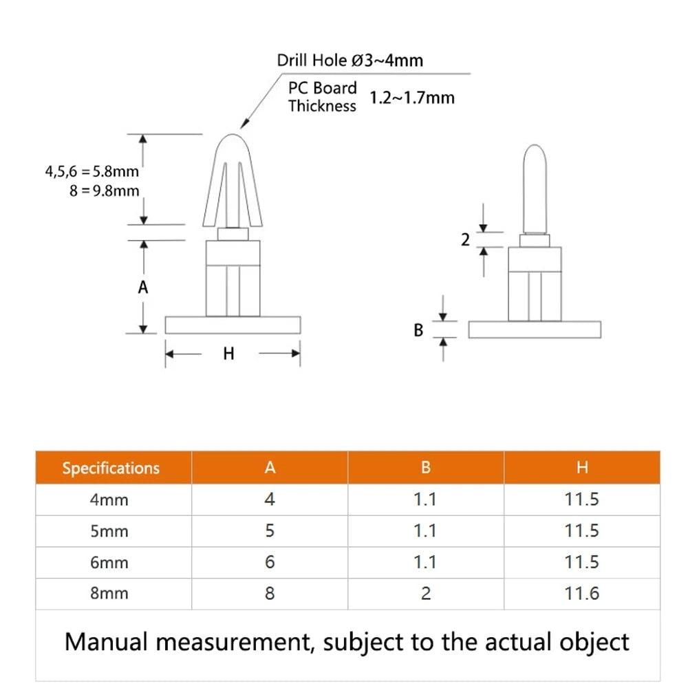 8mm nylon spacer pillar standoff