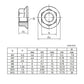 M10 hexagon flange nuts in bulk