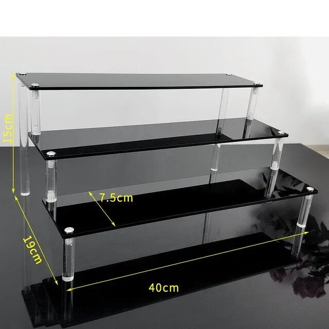 the size of clear acrylic display stand