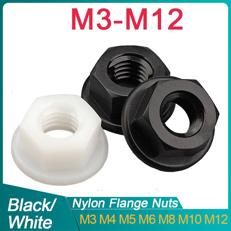 M3 nylon flange nuts