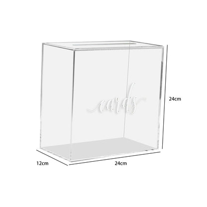 size of the acrylic card box