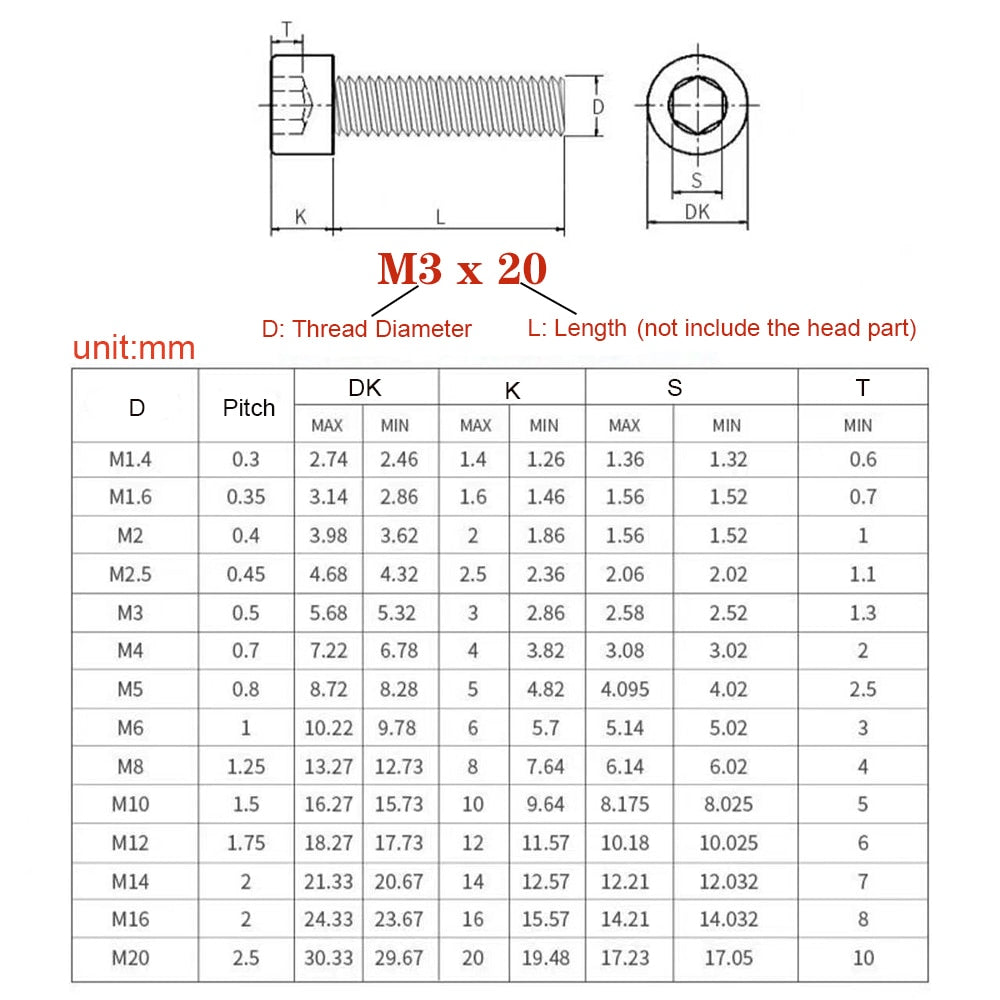 Peek Hex Socket Head Cap Screws