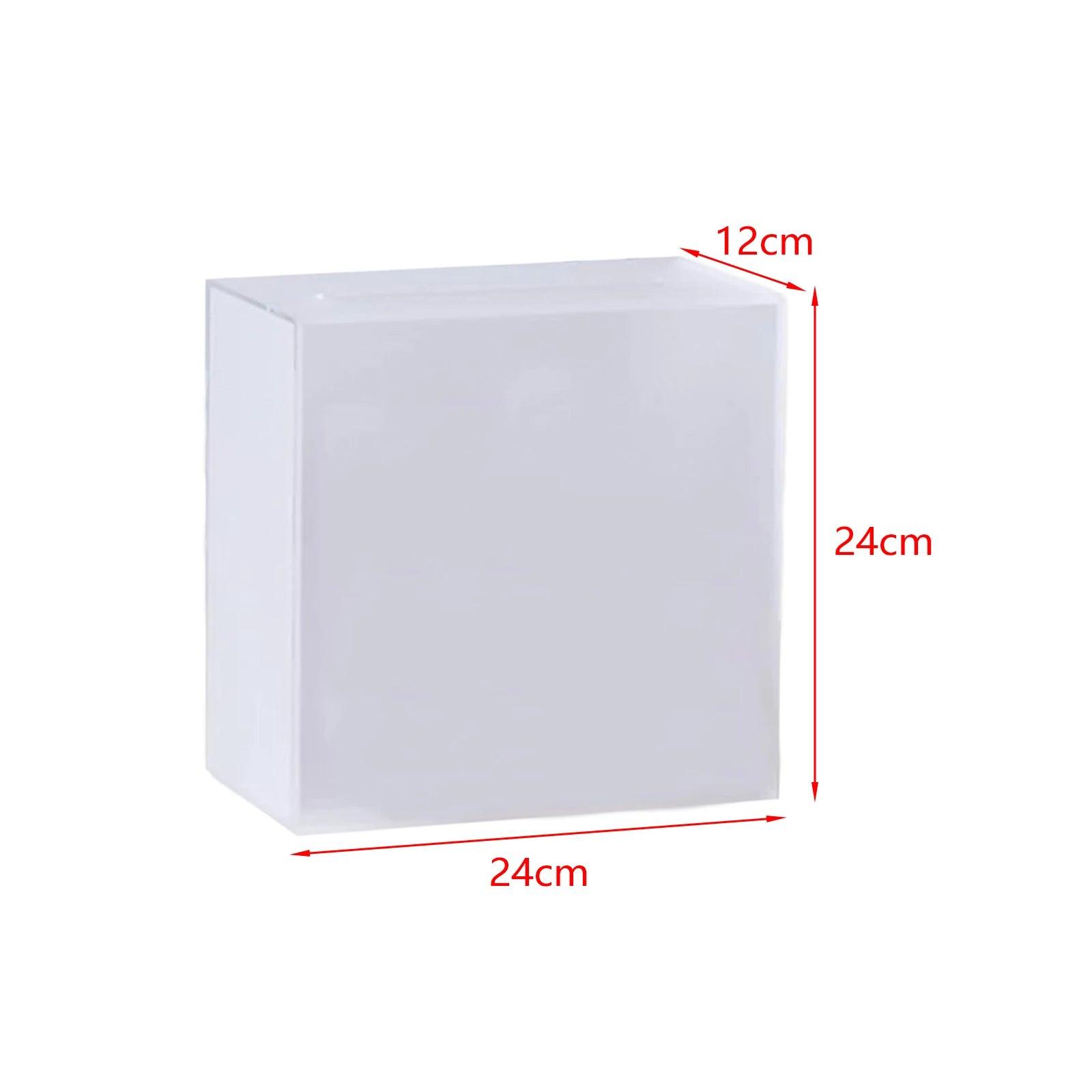 size of the acrylic card box