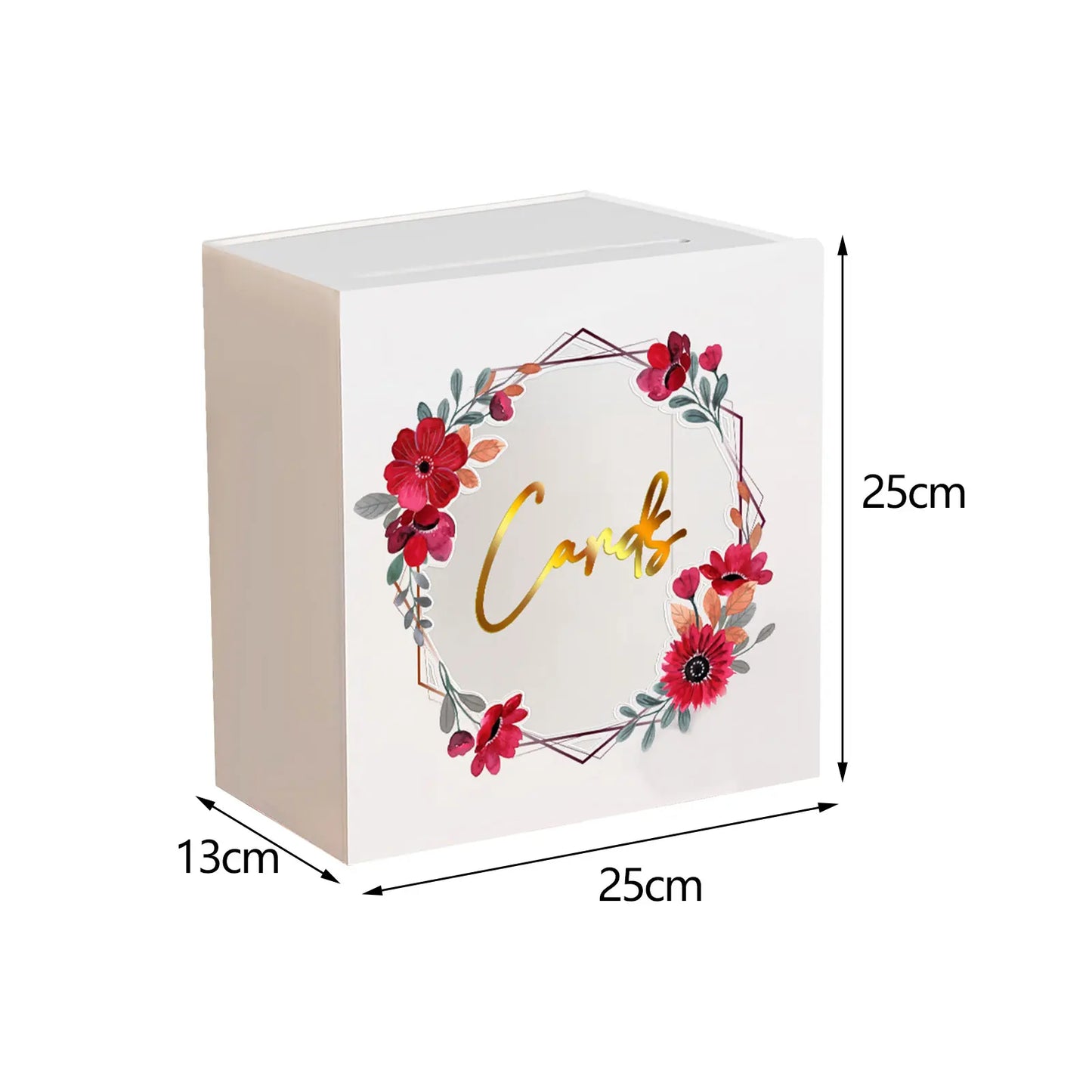 size of the acrylic card box