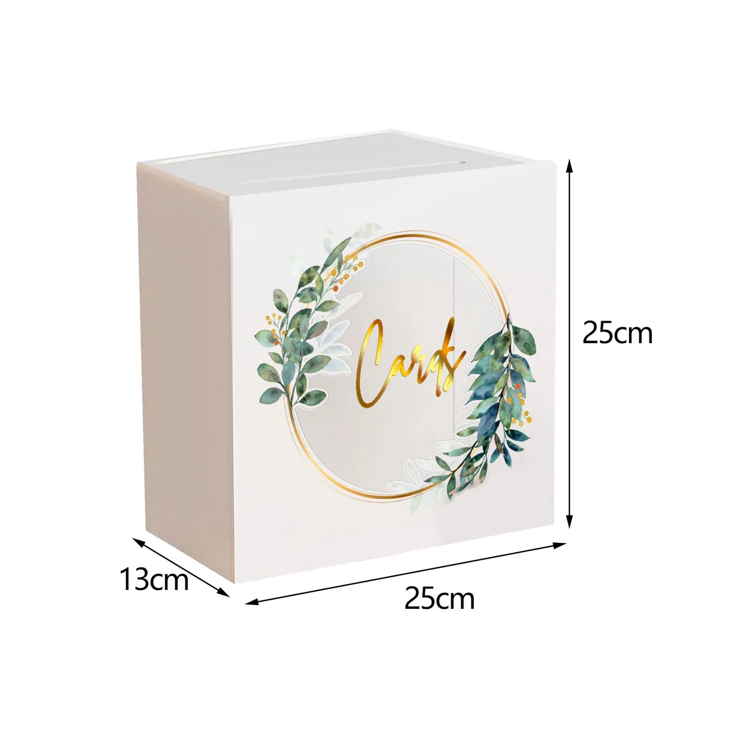 size of the acrylic card box