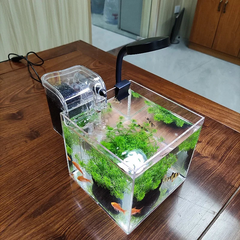 desktop tank with LED light