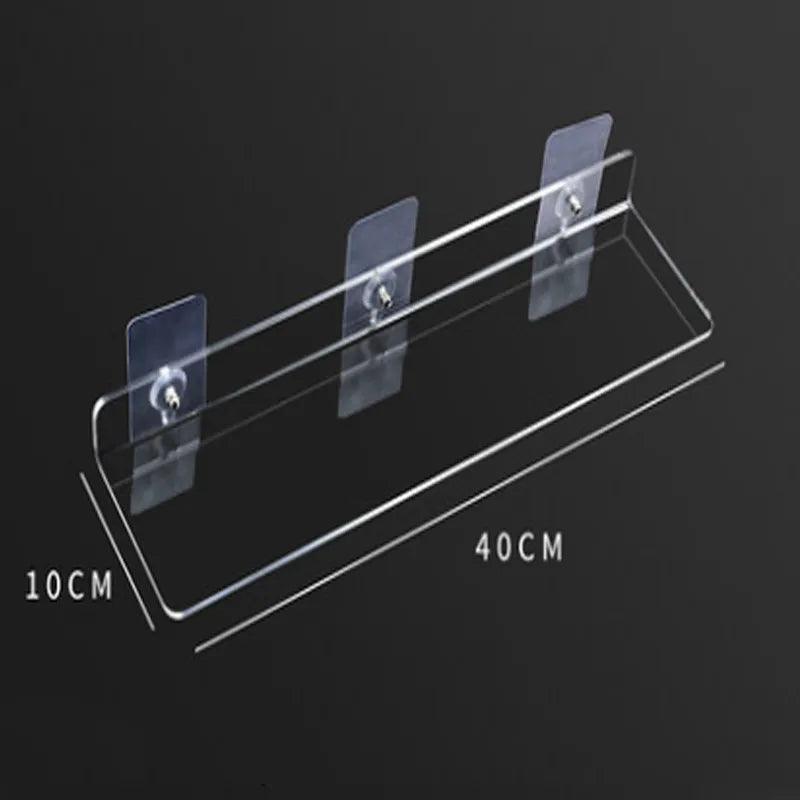  Acrylic floating shelf with a variety of sizes