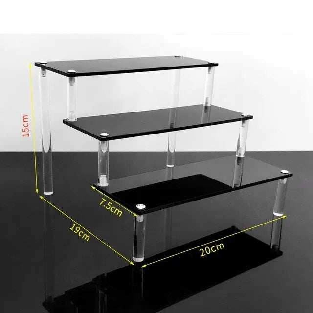 the size of clear acrylic display stand