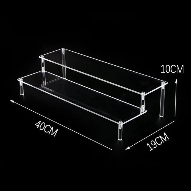 the size of clear acrylic display stand