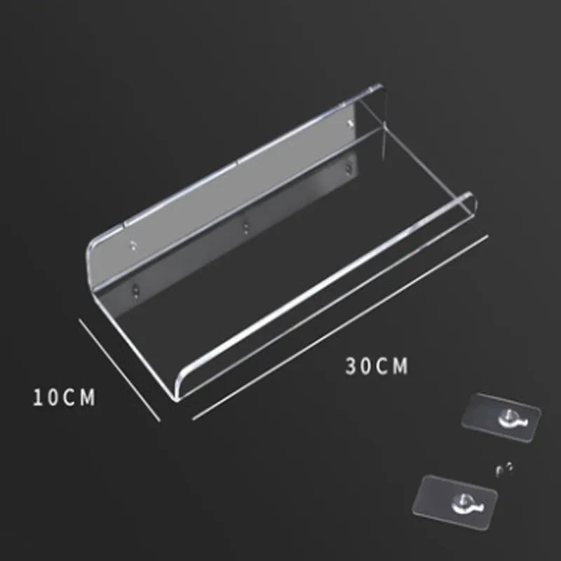  Acrylic floating shelf with a variety of sizes