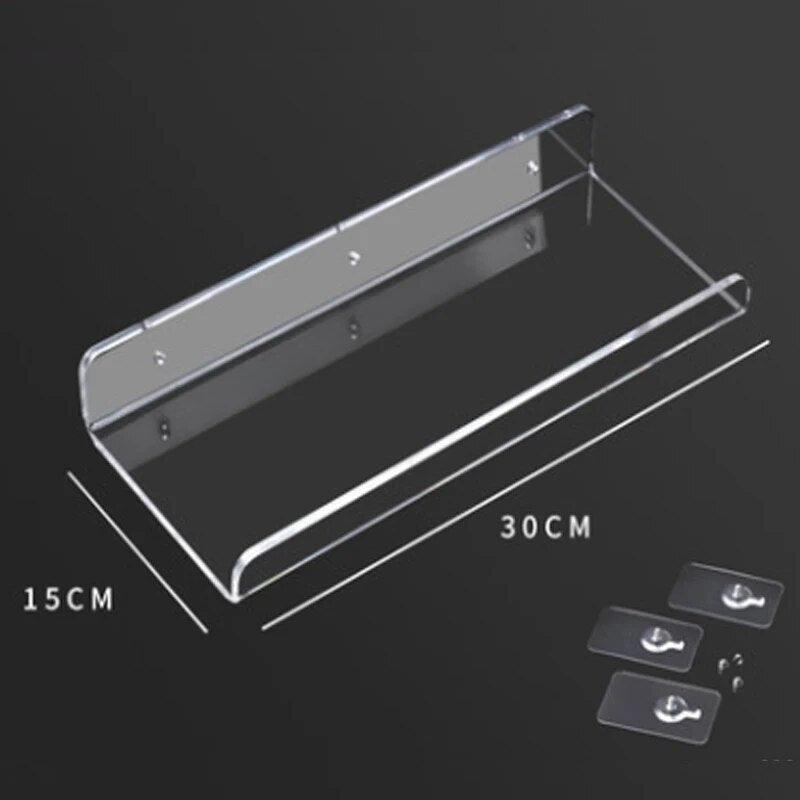  Acrylic floating shelf with a variety of sizes