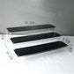 3 tier black acrylic display stand for makeup