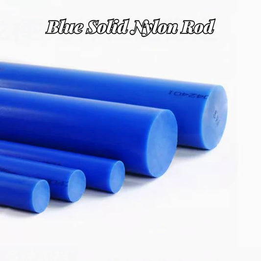 blue solid nylon rod