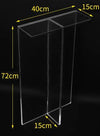 Transparent Acrylic Table Leg Size