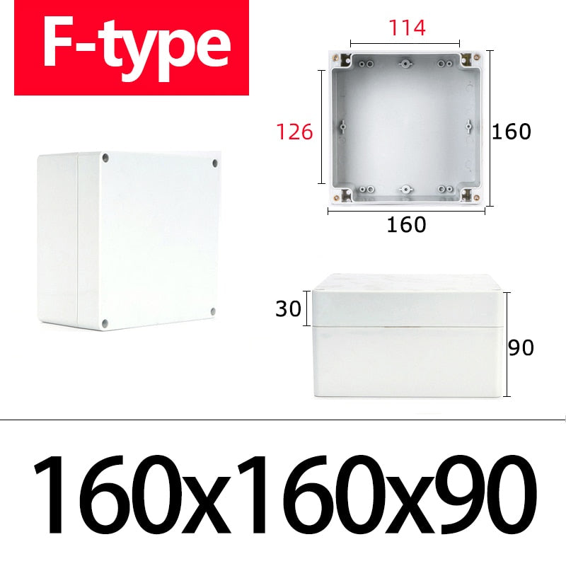 160*160*90mm ip65 plastic waterproof box plastic distribution box