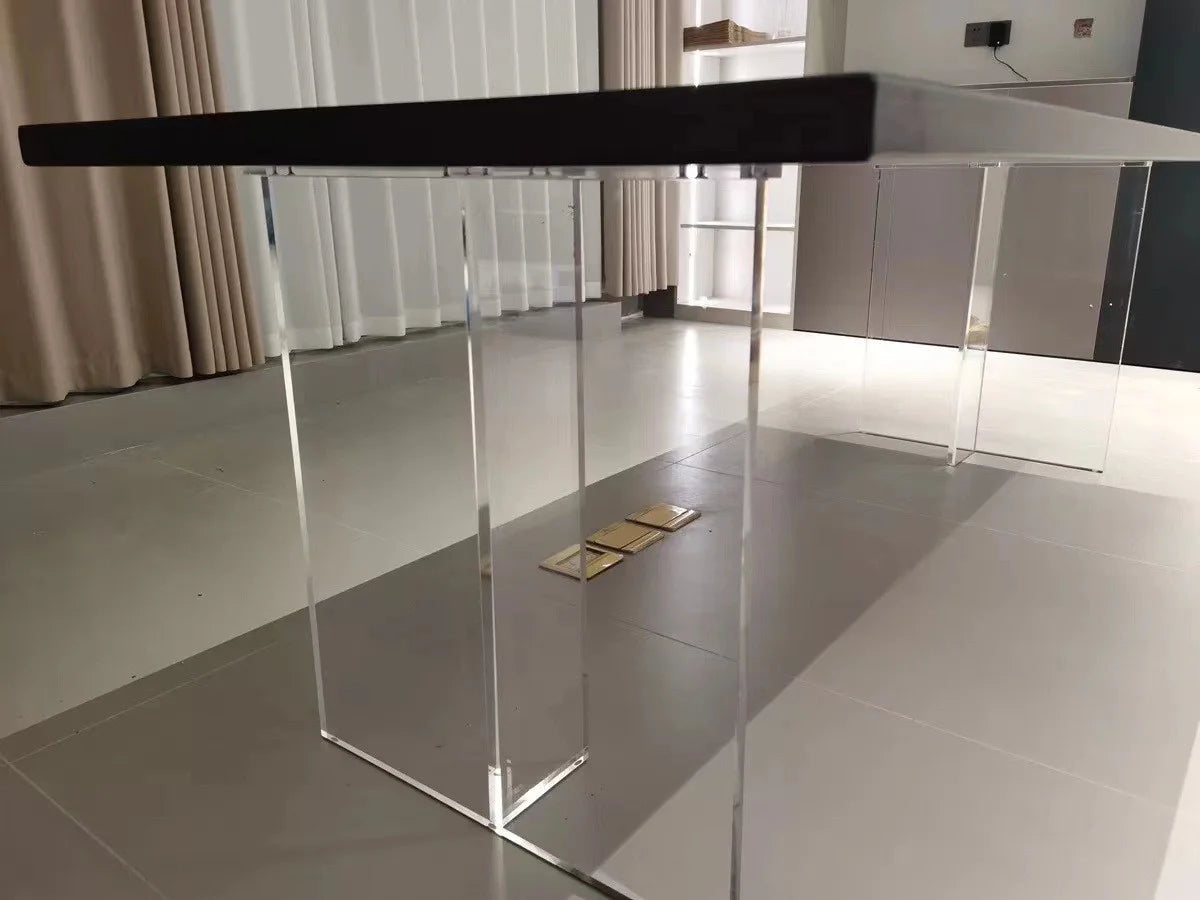 clear acrylic table legs