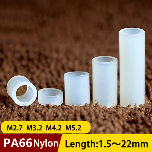 White nylon PCB spacers