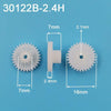 pom plastic spur gear 16mm 30 teeth