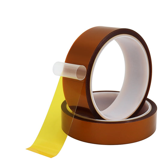 Polyimide tape roll on table